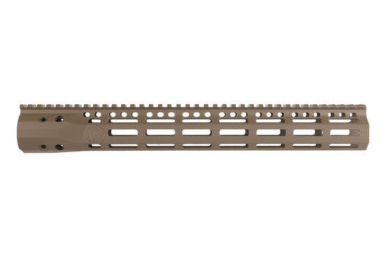 Troy Industries G2SOCC Free Float M-LOK AR-15 Handguard is textured for enhanced grip.